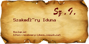 Szakmáry Iduna névjegykártya